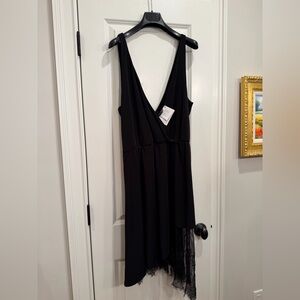 By egreis Chic Asymmetrical lace Black Dress